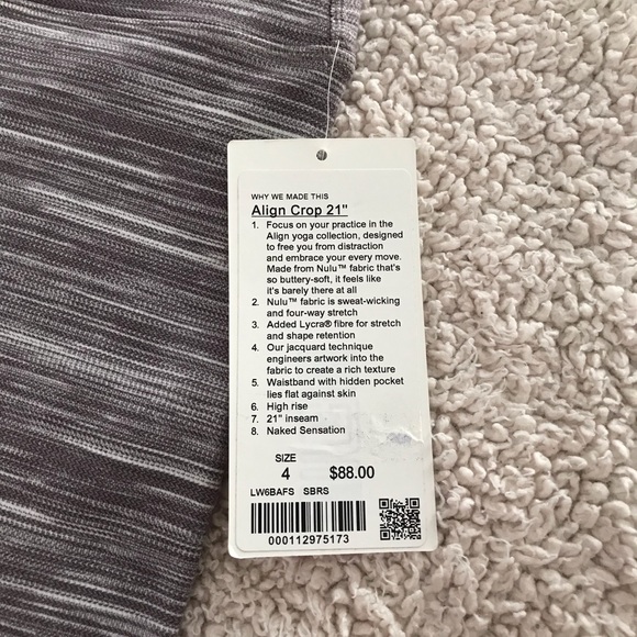 🆕NWT LAST PAIR! Lululemon Align Crop 21” HR Nulu - Picture 8 of 9